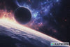 3D Space Galaxy Wallpaper For Living Room Bedroom – Modern Cosmic Wall Mural With Planet & Stars – Bold Astronomical Universe Wall Decor