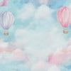 Hot Air Balloon Wallpaper For Nursery – Pink And Lavender Cloud Wall Mural – 3D Peel And Stick Stylish Wall Decor – Modern Bold Baby Shower