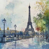 Paris Eiffel Tower 3D Wallpaper Mural – Stylish Wall Decor, Modern Bold Living Room Accent, Travel-Inspired Home Gift, Removable