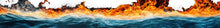 Load image into Gallery viewer, Fire And Water Boat Wrap – Fiery Ocean Vinyl Wrap For Sport Boat – Marine Grade Boat Decal – Full Side Graphic – Custom Water And Flame Boat Wrap vb009