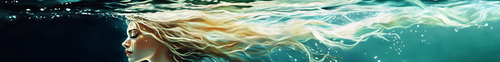 Ocean Goddess Boat Wrap – Aqua Blonde Mermaid Vinyl Wrap – Marine Grade Full Side Boat Decal – Fantasy Ocean Art Design – Custom High-Gloss Vinyl Wrap vb036