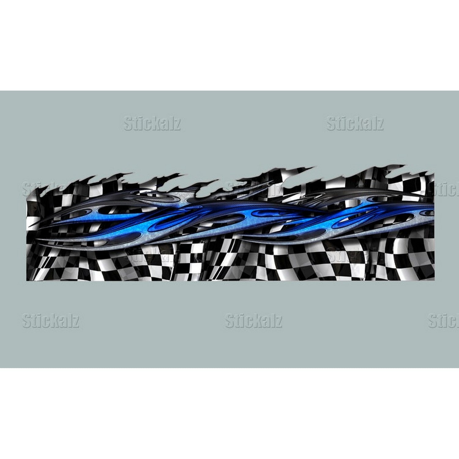 Racing Flag Sticker Ripped Metal Checkered Flag Boat Full Color Vinyl  Sticker Watercraft Vinyl Speed Boat Graphics Decal buy in online store  -Stickalz llc - US