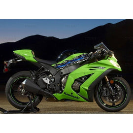 Tribal Racing Flag Dirt Bike Full Color Vinyl Sticker Checkered Flag Sport Bike Decals Graphics Vinyl Stickers Flag Racing Bike Stickers