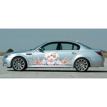 Load image into Gallery viewer, Cute Anime Girl Vinyl Graphics, Cute Anime Girl Car Side Vinyl, Cute Anime Girl Car Decal, Anime Girl Sticker