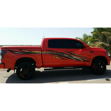 Load image into Gallery viewer, Tribal Racing Stripes For Trucks, Tribal Car Graphics, Tribal Car Decal, 3D Tribal Ripped Metal Car Vinyl Decal