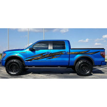 Load image into Gallery viewer, Tribal Racing Stripes For Trucks, Tribal Car Graphics, Tribal Car Decal, 3D Tribal Ripped Metal Car Vinyl Decal