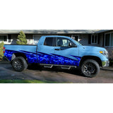 Tribal Dragons Car Vinyl, Racing Flag Car Wrap Ripped Metal Decal, Checkered Flag Car Vinyl Car Graphics, Dragon Car Sticker, Decal For Car