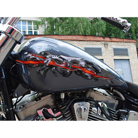 Tribal Dragon Bike Sticker, Dragon Dirt Bike Full Color Vinyl Sticker Tribal Dragon Sport Bike Decal Graphics