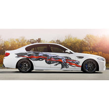 Load image into Gallery viewer, Tribal Dragon Car Wrap, Tribal Dragon Car Decal, Tribal Dragon Car Sticker, Tribal Dragon Car Graphics, Tribal Dragon Racing Stripes Vinyl Decal