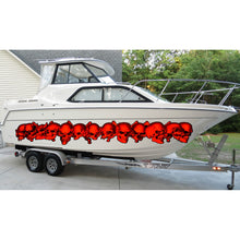 Load image into Gallery viewer, Pirate Skulls Boat Vinyl, Full Color Cigar Boat Graphics Vinyl Decal