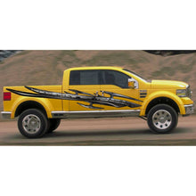 Load image into Gallery viewer, Tribal Truck Vinyl Graphics, Carbon Fiber Truck Side Graphics, Carbon Fiber Car Sticker, Carbon Fiber Tribal Truck Decal