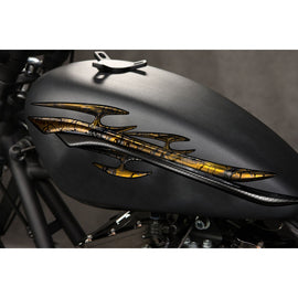 Carbon Fiber look Tribal Bike Vinyl Graphics, Tribal Bike Sticker, Dirt Bike Tribal Sticker, Sport Bike Tribal Graphics