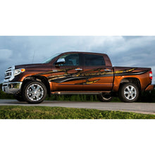 Load image into Gallery viewer, Carbon Fiber Look Racing Stripes Truck Wrap, Racing Stripes Truck Graphics