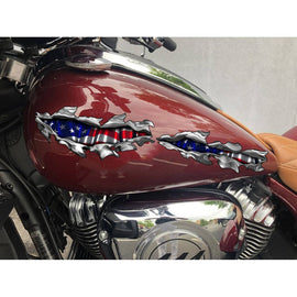 LPF USA Cuba Cuban Flag Shield Decal Badge Car Truck Motorcycle Vinyl  Sticker VAR