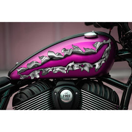 Ripped Metal Bike Vinyl Graphics, Ripped Metal Bike Sticker, Ripped Metal Dirt Bike Color Sticker, Ripped Metal Sport Bike Graphics