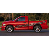 Truck Red Tribal Sticker, Red Truck Side Graphics, Truck Red Tribal Sticker, Truck Red Carbon Fiber Tribal Decal